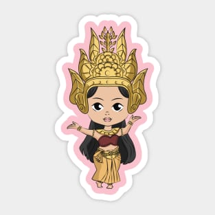 Khmer Cambodian Apsara Dancer Sticker